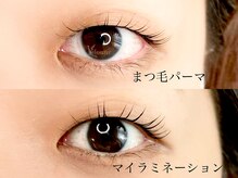 モネ(Moune.)/まつ毛パーマとマイラミ比較