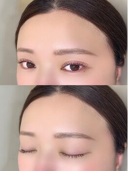 ニコ(Niko)の写真/夏の準備はマツエクから☆ナチュラルにボリュームUPが出来るブラウンカラーマツエクもオススメ♪