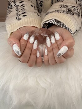 アンドミラー(And Mirror)/ホワイトラメグラデ