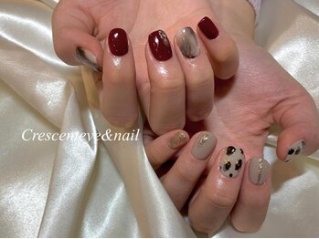 クレセント アイアンドネイル 今泉店(Crescent)/アシンメトリーネイル