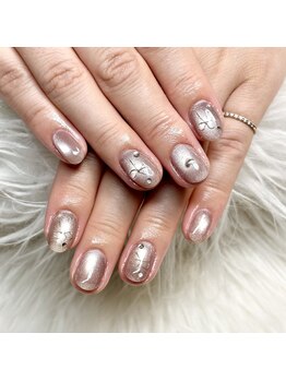 マイオティック ネイル(miotic nail)/マグネットリボンデザイン
