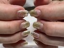 ゴールドラメグラデ