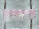 ピンクレースグラデ10000円