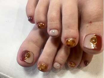 アムール(Amour)/フットべっ甲ネイル