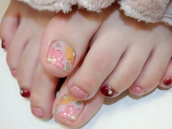 ラルネイル 大宮(Lull. nail)/*手描きフラワー*FOOT*
