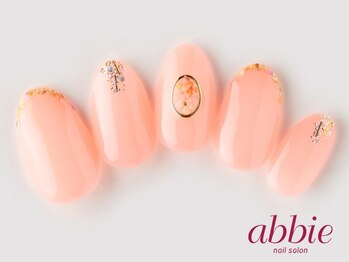 ネイルサロン アビー 宮益坂店(abbie)/押し花フレンチ ¥12980