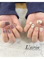 ネイルサロン レクラン(Nail Salon L'ecrin)&nbsp;お客様ネイルアシメ　マグネット