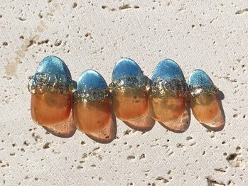 ネイルドッグ(NAIL DOG)/ブルー×オレンジ♪