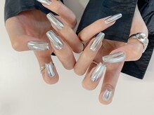 クイーンネイル 新宿(Queen nail)/ミラーネイル