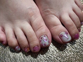 さくらんぼネイル