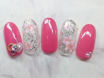 ネイルプラータ(Nail Plata)/春フラワーネイル【7780】