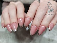 ネイルプラスユウ(NAIL+U)/ガラスフレンチ
