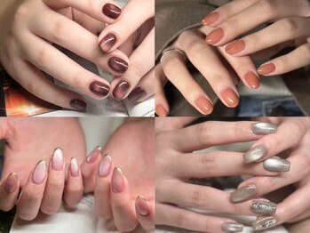 アース コアフュールボーテ 長野駅前店(EARTH coiffure beaute)の写真/オフィスでも映えるシンプル可愛いネイル★OLさんや主婦の方にもオススメ◎選べるデザインも多数あります♪