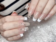 レアネイル 新宿(le'a nail)/持ち込みフレンチデザイン