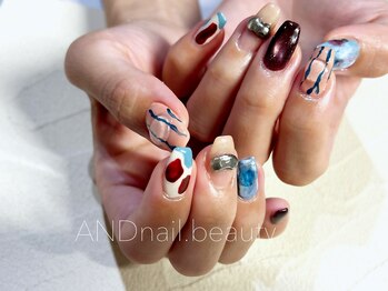 アンドネイル ビューティー(AND nail,beauty)/秋ネイル/ニュアンス/藤沢