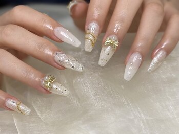 ネイルズ ウィスブランカ(Nails wisBlanca)/長さだし持ち込みネイル