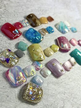 モストネイル 五日市店(MOST nail)/フットサンプルたくさんあります