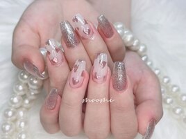 ハート可愛いネイル