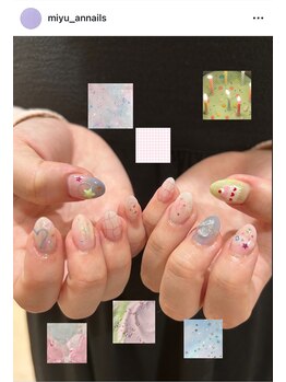 アンネイルズ(annails)/jr.nailist お持ち込みデザイン
