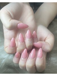 大人可愛いピンクワンカラー