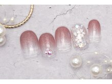 ネイルサロンプリッシュ 横浜店(prish)/5000円　桜　キラキラ　クリア