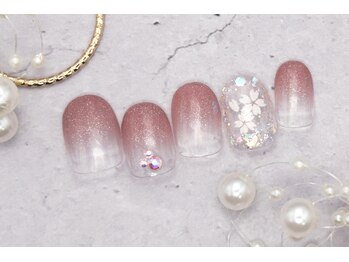 5000円　桜　キラキラ　クリア