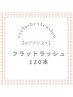 Jrアイリスト★フラットラッシュ120本　¥3500
