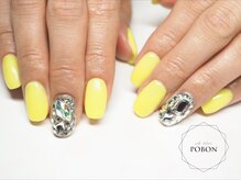 ネイルアトリエ ポボン(nail atelier POBON)/イエローネイル★
