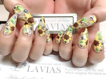 プロフェッショナル ネイルサロン ラヴィアス(LAVIAS)/【スカルプ】10本アートし放題
