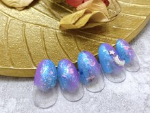 ラウンドアバウト(roundabout)/キラキラぬりかけネイル☆