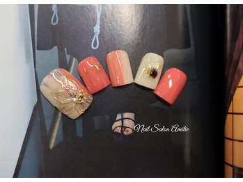 ネイルサロン アミティエ(Nail Salon Amitie)/△. * mirror flower × nuance*