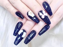 シーアンドビーネイル(C&B Nail)/チップ長さだしデザイン4本