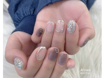 個性派モノトーンネイル