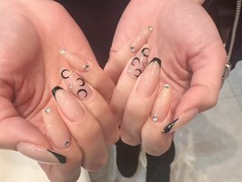★ブラックフレンチネイル