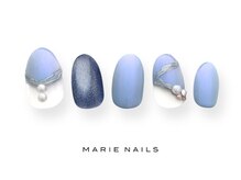 マリー ネイルズ いわきラトブ店(MARIE NAILS)/定額6,600円税込 フレンチ 0204c