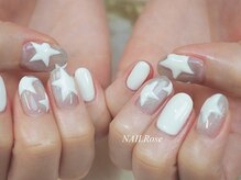 ネイルローズ(NAIL Rose)/星スターユニコーン3D 