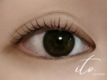 イト アイデザイン(ito.eye design)の写真/【お悩み解決！次世代まつ毛パーマ】最大限長く見せる「80°」まつ毛。カール長持ち♪明るくぱっちり目元に