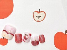 ネイルサロン&スクール ジーナ(GINA)/描きリンゴネイル