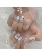ネイルサロン ミュウ 池袋店(nailsalon Myuu)/アイスブルーカラー