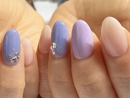 うる艶紫陽花カラーネイル