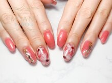 モアニヒロオ 広尾駅前店(MOANI Hiroo)/大人フラワー☆フィルインで美爪