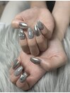 ミラー＆フラッシュネイル