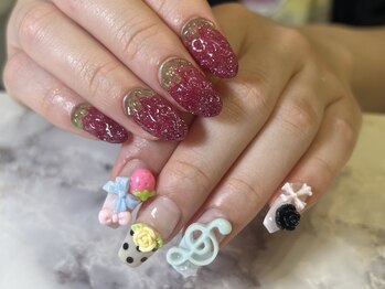 アビス(Abyss)の写真/繊細アートから立体・海外ネイルまで幅広く!人と被らないこだわりデザインも高再現で理想以上の仕上がりに*