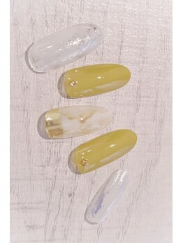 ラルネイル 大宮(Lull. nail)/＊カーキ＊天然石＊