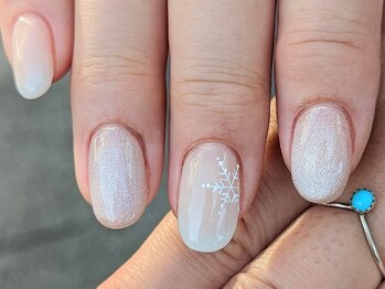 エムスラッシュ ネイル センター北店(M.SLASH)/パラジェル　冬ネイル