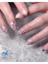 モルフォ 千駄ヶ谷(Morpho)/カラフルツイードネイル