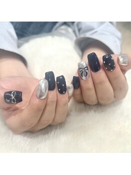 エムスラッシュ 横浜元町店(M.SLASH)/リボンネイル