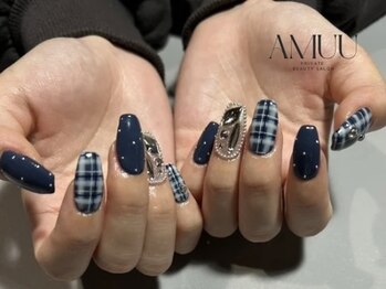 アミュー(AMUU)/《アート10本　チェック》