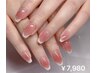 Hand/チークネイル×フレンチ￥7,980
