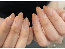 イノウネイル(INOUNAIL)/ベージュラメグラデ